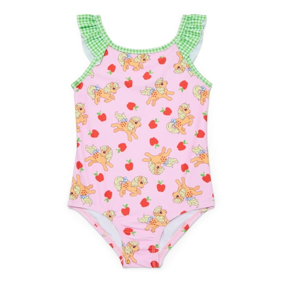 Character Toddler Girl Ruffle Strap One- Piece Swimsuit, Sizes 12M-5T