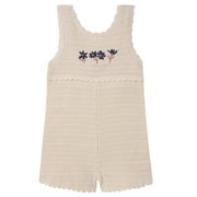 by Gerber Toddler Girl Sweater Knit Romper, Sizes 12 Months - 5T