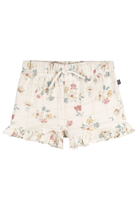 by Gerber Baby and Toddler Girl Shorts with Ruffle Trim, Sizes 0/3 Months - 5T