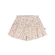 by Gerber Toddler Girl Organic Loose Ruffled Skirted Short, Sizes 12 Months - 5T