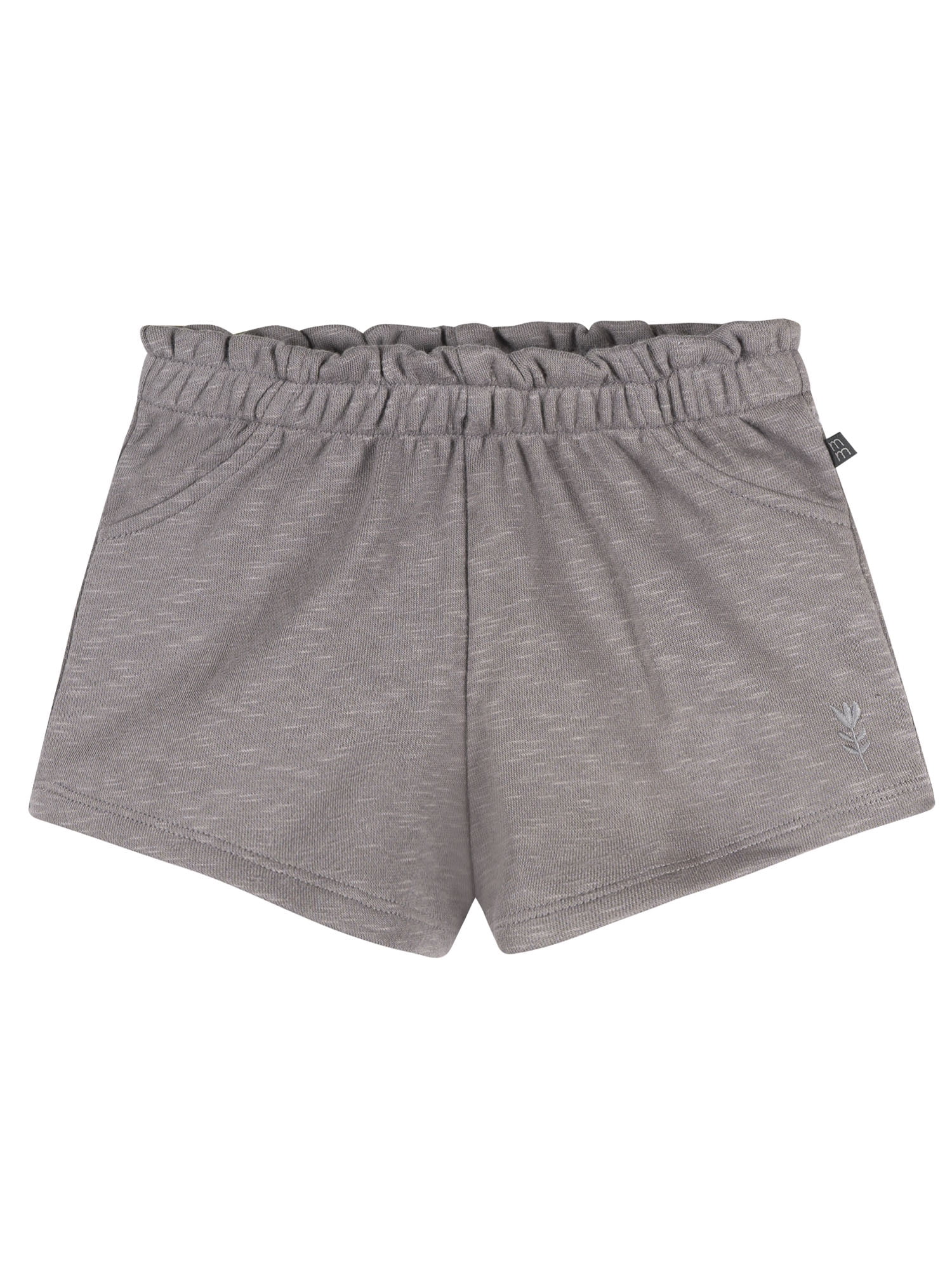 Modern Moments by Gerber Baby and Toddler Girl Organic Loose Ruffled Short, Sizes 0/3 Months - 5T