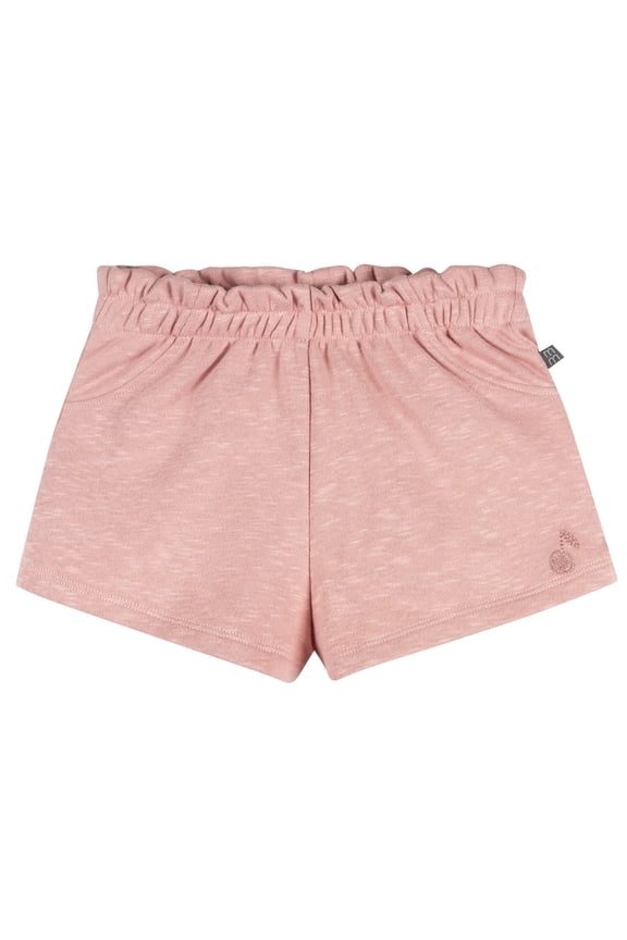 by Gerber Baby and Toddler Girl Organic Loose Ruffled Short, Sizes 0/3 Months - 5T