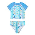 thumbnail image 1 of Character Toddler Girl Rash Guard Bikini Swimsuit Set, 2-Piece, Sizes 12M-5T, 1 of 4