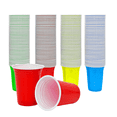 thumbnail image 1 of TG TRIGOLD Plastic Party Cups,Assorted Color,12oz,120Count, 1 of 4