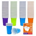 thumbnail image 1 of TG TRIGOLD Plastic Party Cups,Assorted Color,16oz,100count, 1 of 7