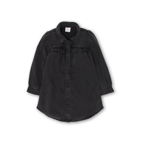 Wonder Nation Toddler Girl Denim Dress, Sizes 12 Months - 5T