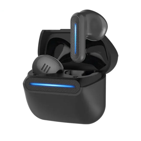 TG10 Wireless Earbuds, Black - Bluetooth 5.3 ENC and HD Mic Clear Sound - Noise Canceling, Dual Mode for Gaming and Music, USB-C Charging. Great for Music, Sports, Travel, and Fitness