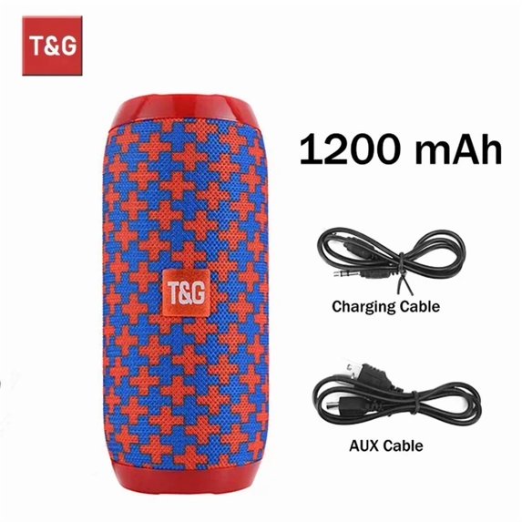 TG117 Portable Bluetooth Speaker TWS Wireless Dual Bass Outdoor Column ...
