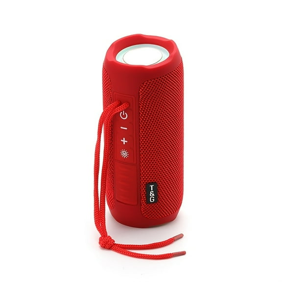 TG227 Wireless Bluetooth Speaker, Hi-Res Audio with LED Light, TWS Stereo Pairing, USB Rechargeable, for Phone/Tablet/PC/TV, Ideal for Outdoor, Hiking, Party
