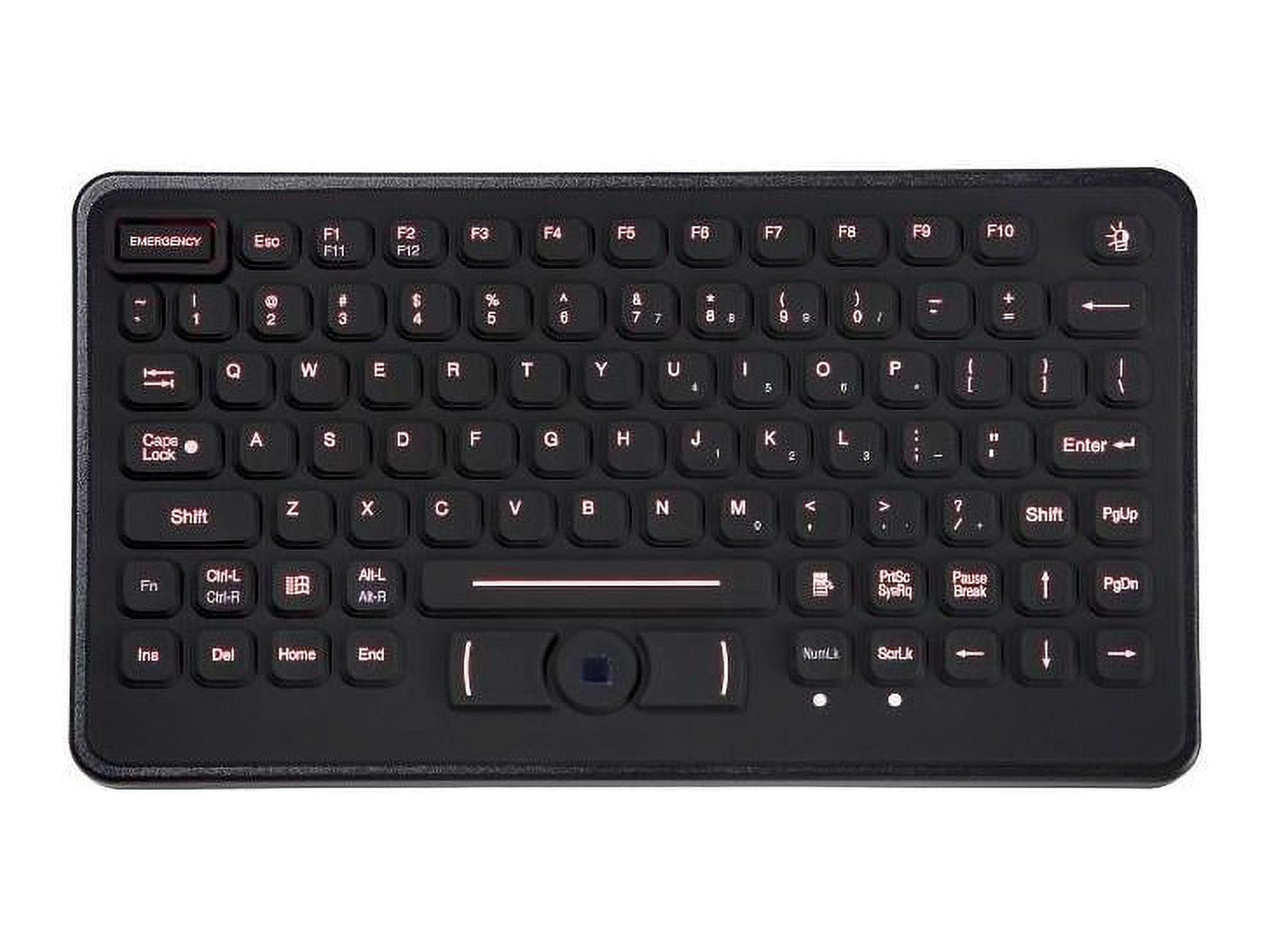TG3 BLH: Backlit Rugged Rubber Keyboard w/Integrated Pointing Device ...