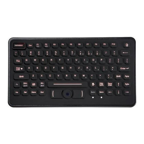 TG3 BLH: Backlit Rugged Rubber Keyboard w/Integrated Pointing Device KBA-BLH-5RU