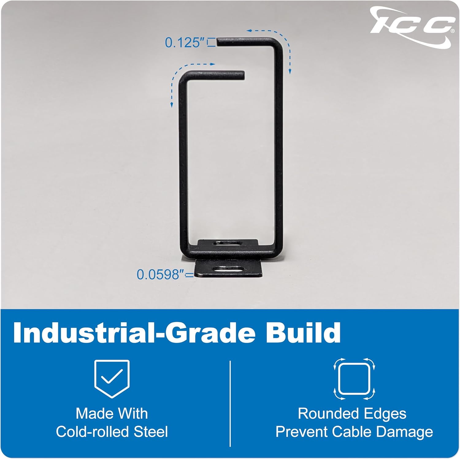 TG4THT-1.70\u201d Metal Cable Management Ring, Vertical, Rack or Wall ...