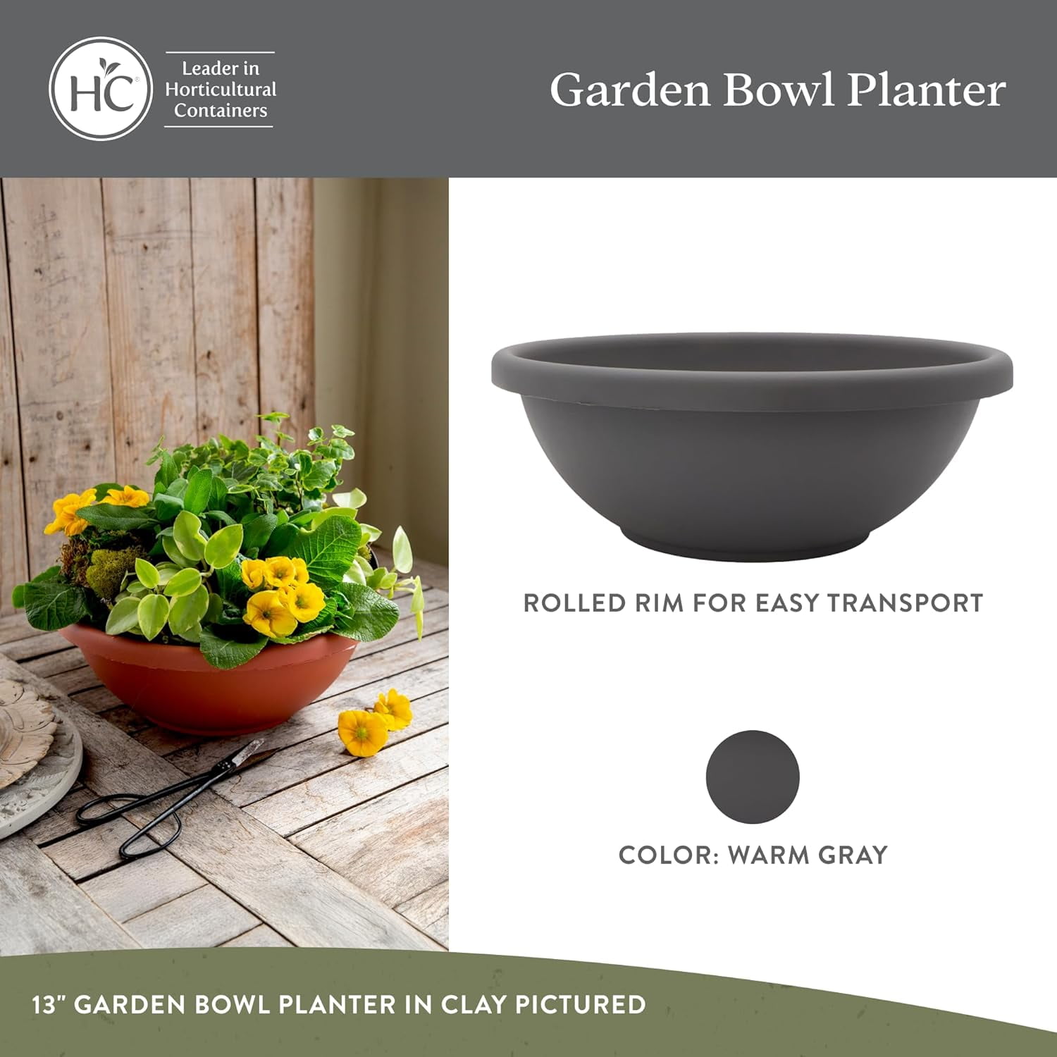 Low Bowl Planter
