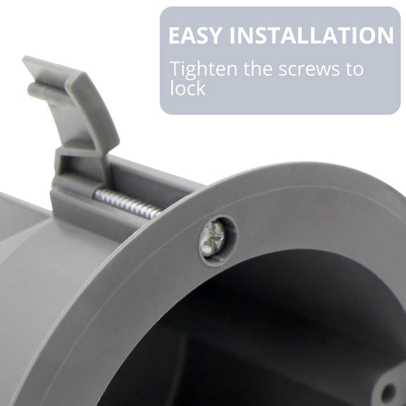 TG4THT-18 Cu.in.,4.25 Dia Round PVC Old Work Electrical Switch and Round Outlet Box,Ground Remodel Electrical Box with ETL Listed,for Home Improvement(3 Pack).