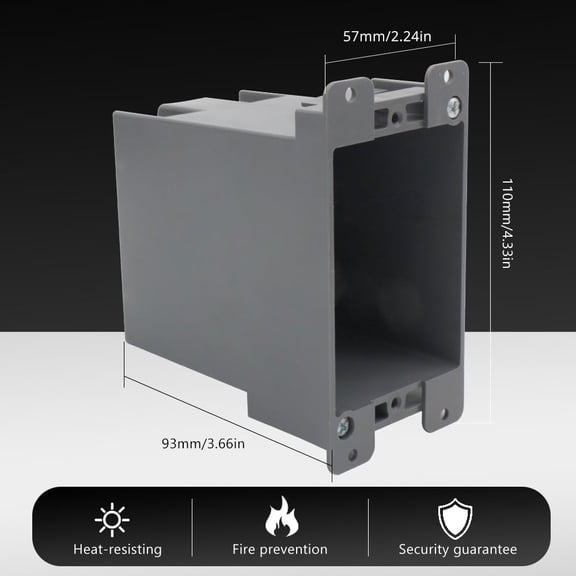 TG4THT-20 cu 1-Gang Old Work Electrical Outlet Box - ETL Certified PVC Box for Reliable Home Upgrades3 Pack