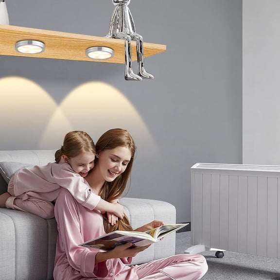 TG4THT-3D Printer LED Lamp Kit 2 Pack,3D Printed DIY Hardware Model Spare Parts 5V USB Powered,Wireless Puck Light Dimmable Touch Control,3 Color Warm (3000K) alanced Mixed (4000K) ol (6500K)