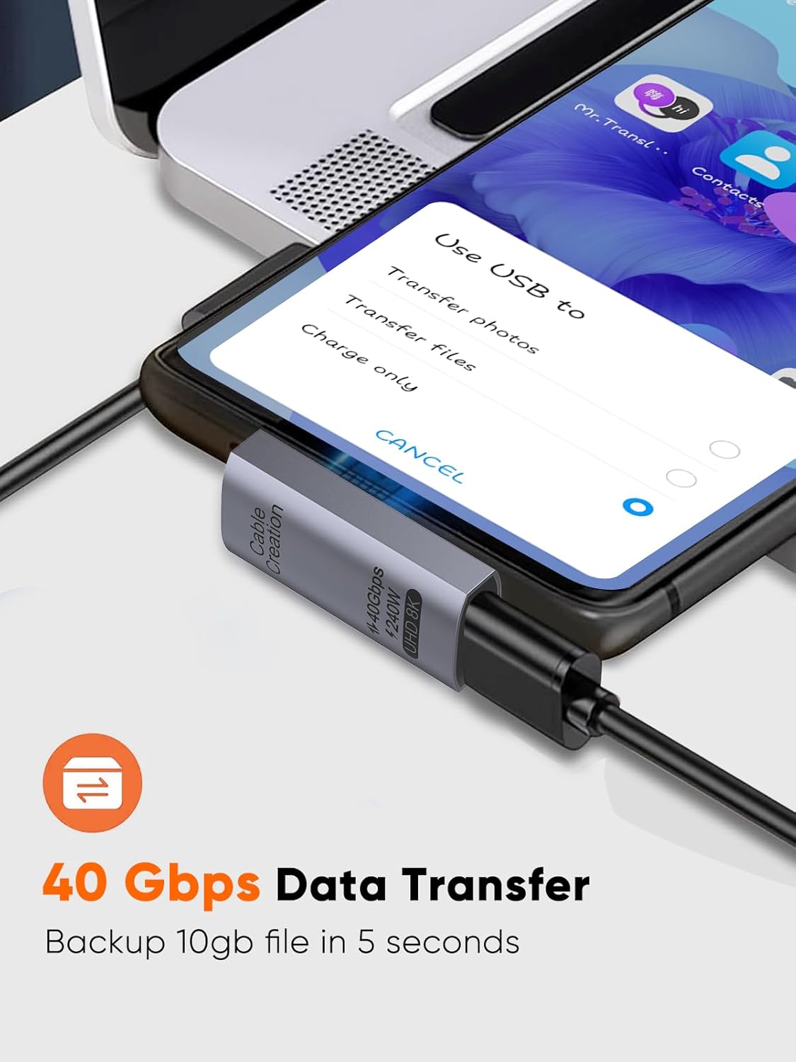 TG4THT-90 Degree USB C Adapter 5 Pack, Right Angle USB C Male to Female ...