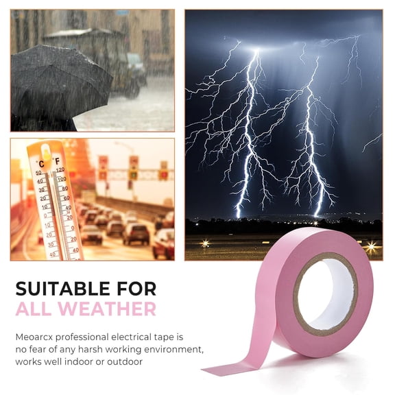 TG4THT-Colored Electrical Tape Vinyl PVC-10 Pack 3/4 in x 60 Ft 5 Mil Waterproof Electric Tape Flame Retardant, Heat Resistant Insulation Tape Indoor Outdoor Wire Wrapping Rainbow (10 Multi-Color)