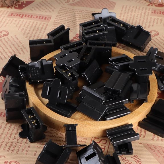 TG4THT-Female Vampire Plug - 25PCS SPT-2 Black Electric Plugs for Christmas Light Strings & Lamps and DIY Projects