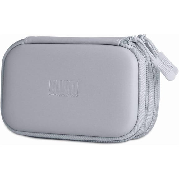 TG4THT-Hallart USB Flash Drive Case, Portable Waterproof Electronic Accessories Bag for USB Flash Drives, SD Cards,Earphone and Other Small Accessories 6.30 x 3.54 x 1.77 Inch,Gray