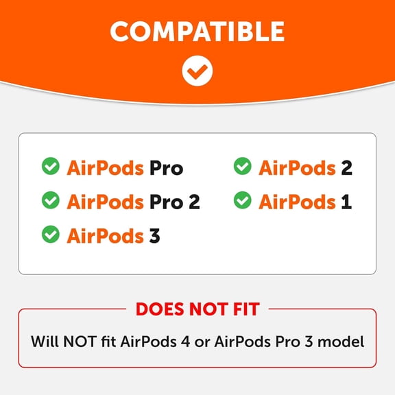 TG4THT-HookZ - Patented Upgraded Over Ear Hooks for AirPods Pro 1, 2 & AirPods 1, 2 & 3- Two Size Pairs Included in Package, Unique Left & Right Hook, Made by Wicked Cushions | Navy Blue