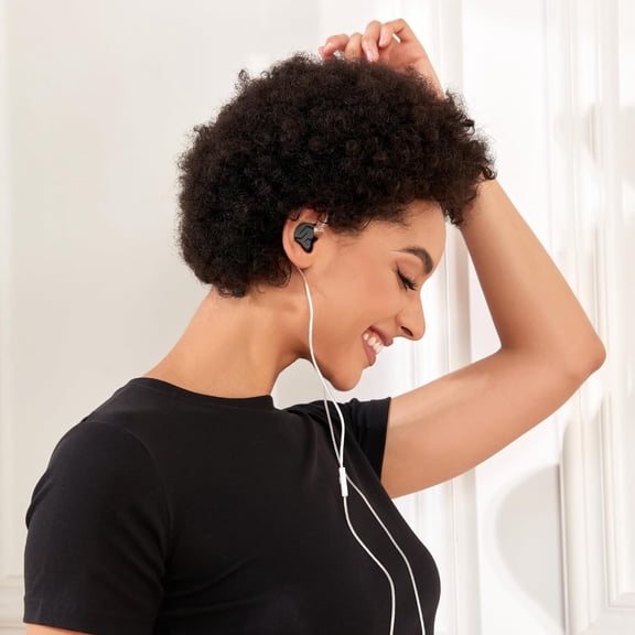 TG4THT-KZ ZSN PRO X Wired Earbuds, in-Ear Monitor Headphones with Dual Driver-Clear Sound and Ergonomic Custom-Fit Earpieces (S/M/L),Gaming Earbuds,3.5mm Jack for Phones Computer Laptops (Black Witho