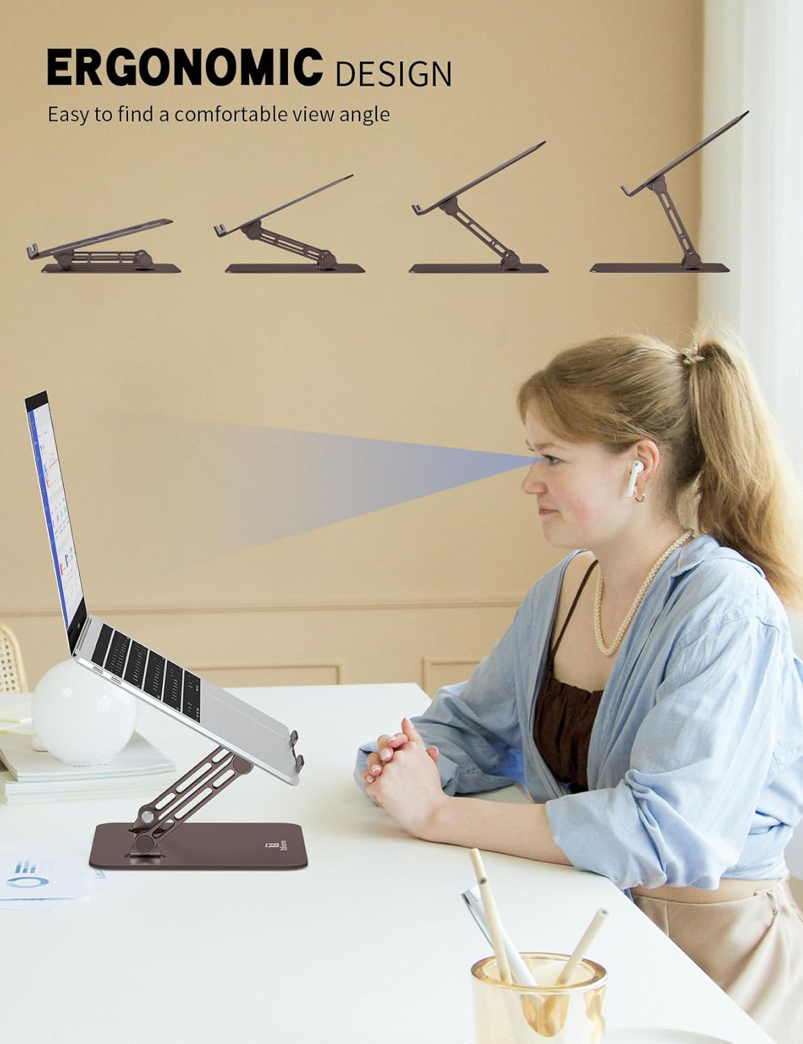 Chair Computer Stand TG4THT-Laptop Stand, Ergonomic Adjustable Computer Stand for ...