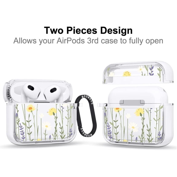 TG4THT-Luxe Metal Ring Case for AirPods 3rd Generation, Stylish Yet Protective