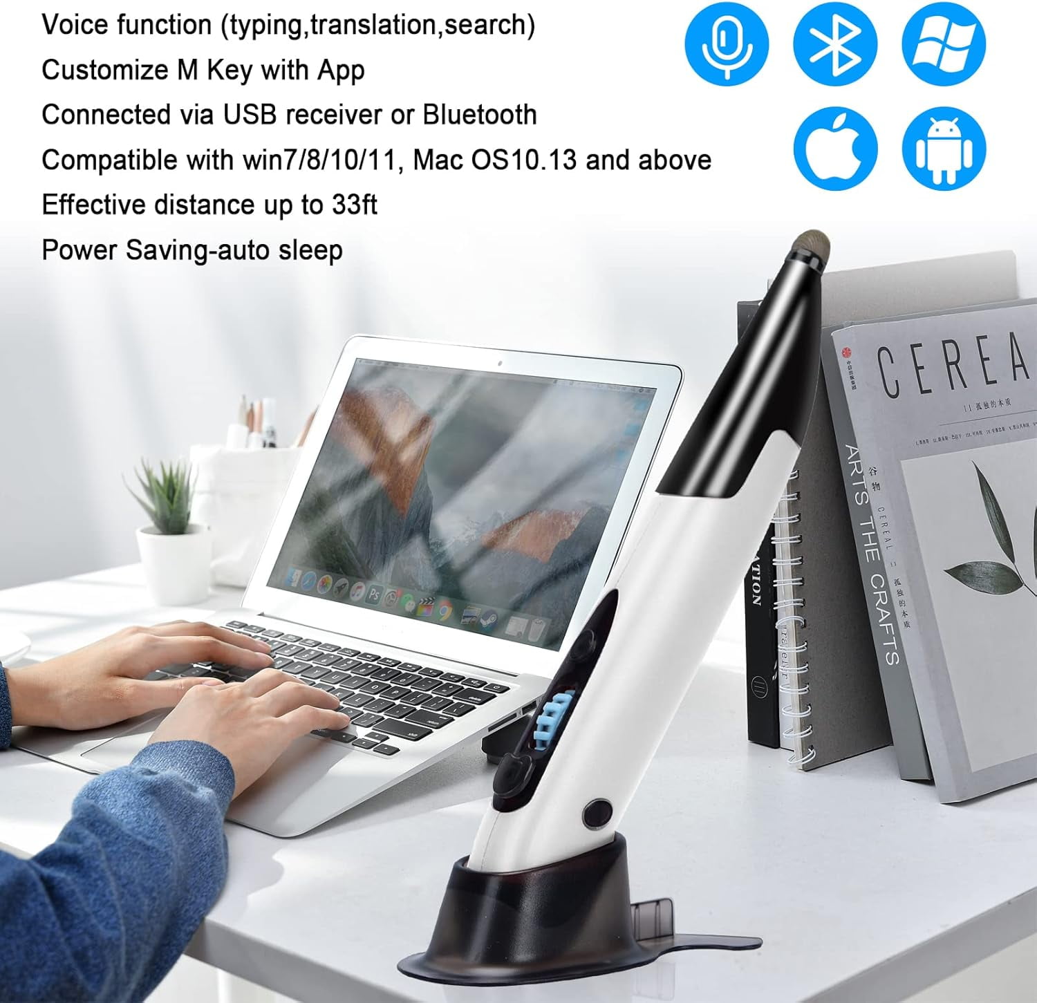 TG4THT-Optical Pocket Pen Mouse with Voice Control and Bluetooth ...