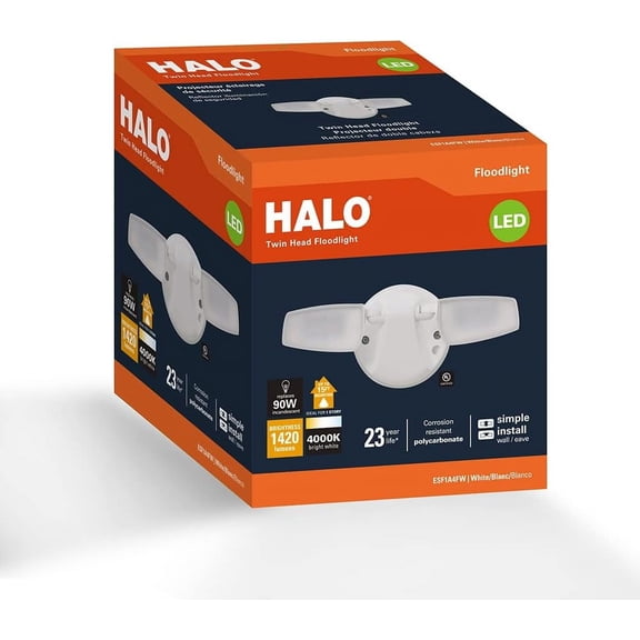 TG4THT-Outdoor LED Flood & Security Light  1420 Lumens White