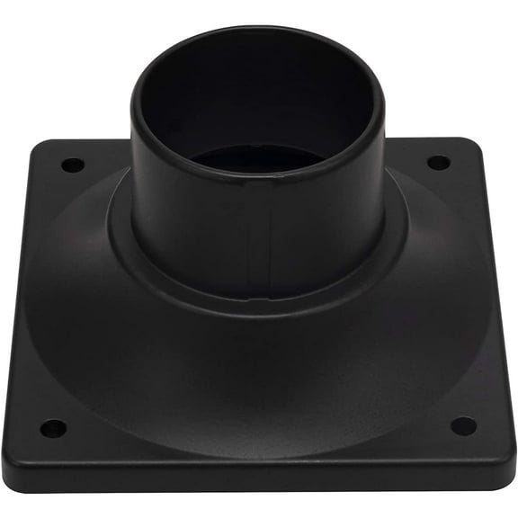 TG4THT-Outdoor Post Light Mounting Base, Pier Mount Base, 2-Pack, Black