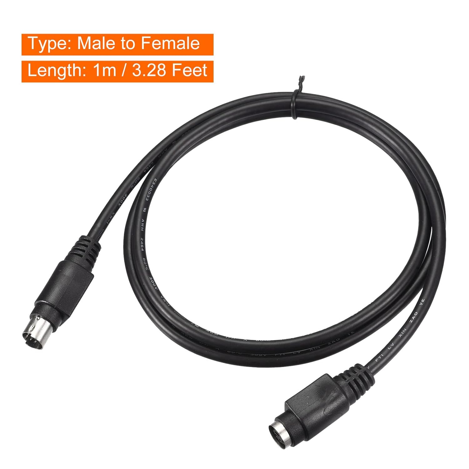 TG4THT-PS/2 Mouse and Keyboard Extension Cable 6 Pin 3.28 Feet Male to ...
