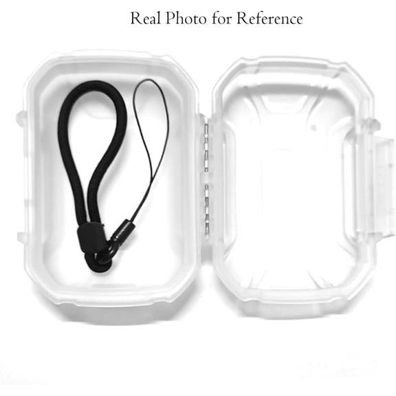 TG4THT-Protective Earphone Case Dustproof Waterproof Shockproof Headphone Storage Box Earbuds, Eartips, IEMs Cables, Coins, Keys, Chains, Rings, and Other Tools, Accessories Case(Transparent White)