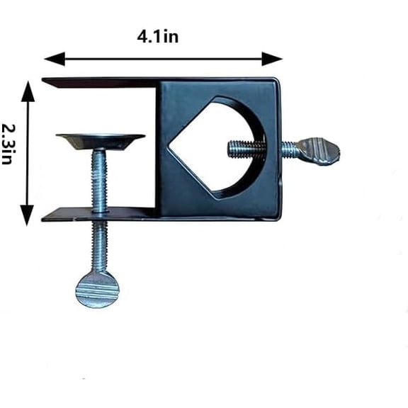 TG4THT-Universal Pole Holder Deck Mount Clamp - Compatible with Tiki Torch and Mounting Poles on Porch, Table, Deck or Fence(6 Pcs)