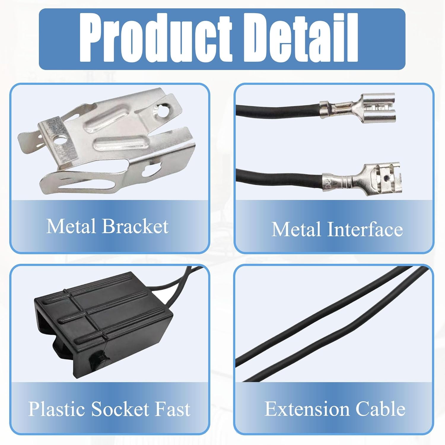 TG4THT-WB2X8228 2 Pack Element Receptacle and Wire Kit Fits GE Electric ...