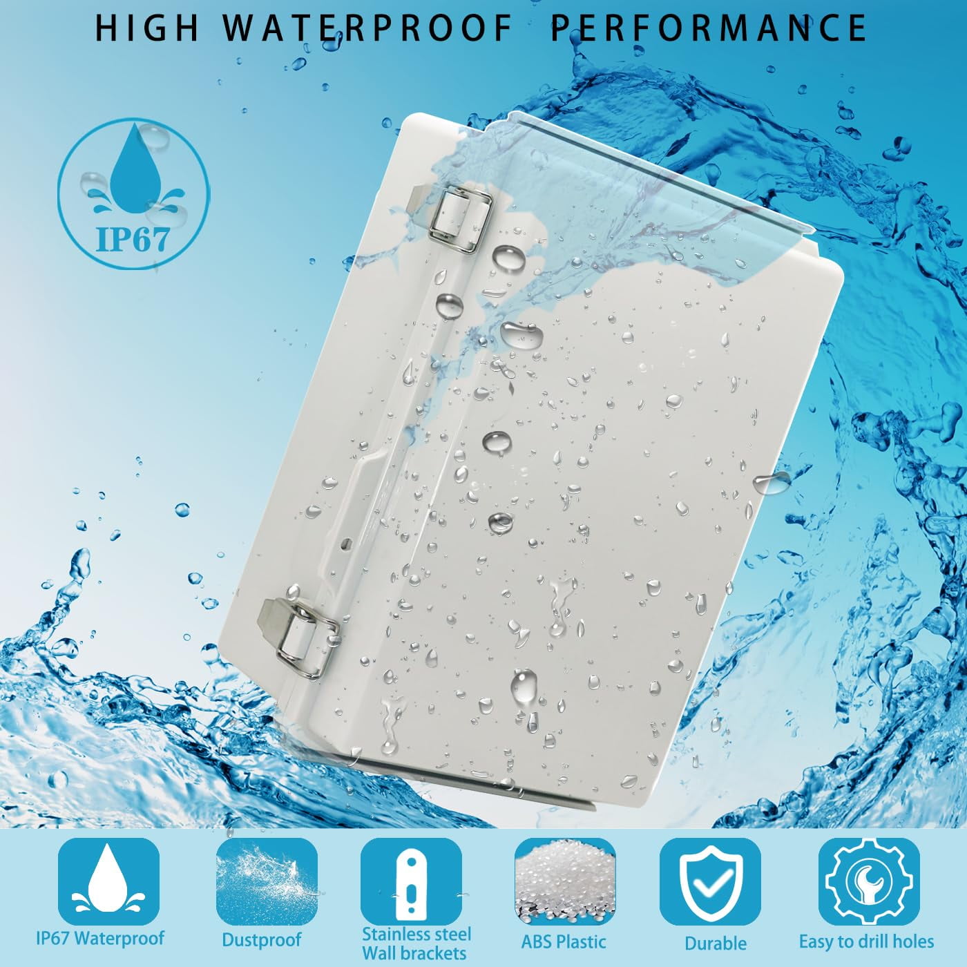 TG4THT-Waterproof Electrical Box with Mounting Plate, IP67 Junction Box ...