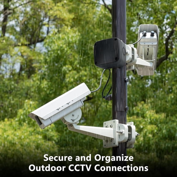 TG4THT-Waterproof Junction Box,Nineleaf IP66 Weatherproof Electrical Project Boxes,3.3X 2.8 x 2.3 inch,Universal Electrical PVC/ABS Plastic Project Enclosure Box,Black