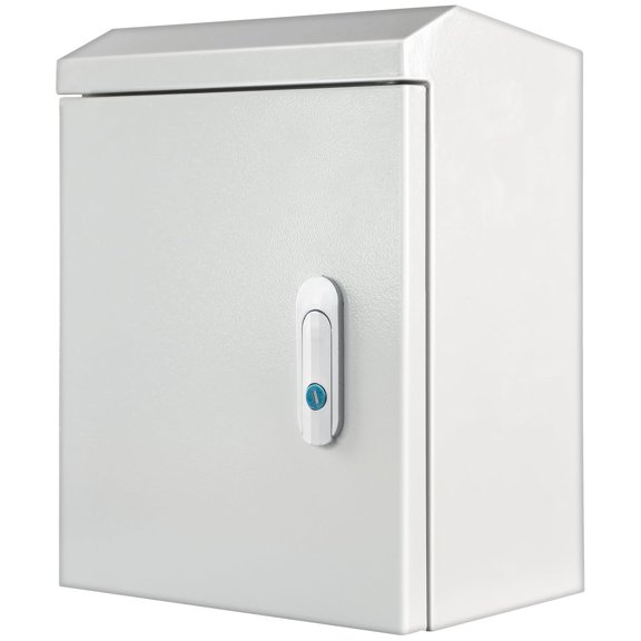 TG4THT-Waterproof Outdoor Electrical Box,IP56 steel construction Outdoor Junction Box shields your electrical components from dust, moisture, and harsh weather conditions. (Grey, 11.8"9.84"6.29")