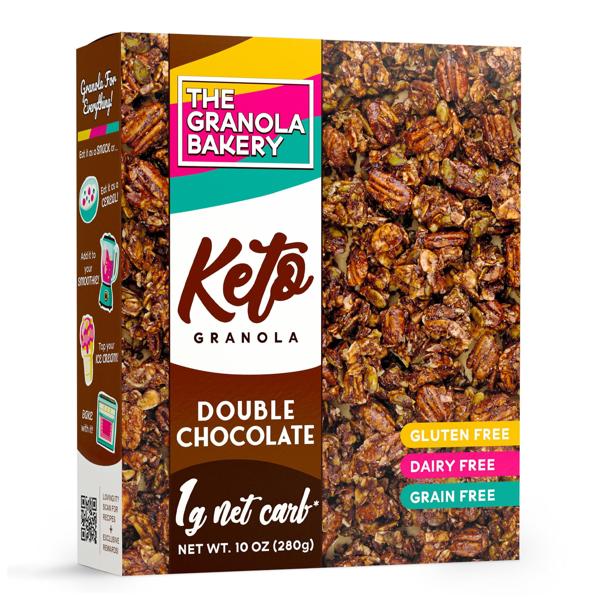 TGB Chocolate Keto Granola HYZ01 1g Net Carb Cereal Gluten Free Low