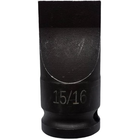 TGHTBA-1/2-inch Drive Slotted Screwdriver Bit Socket/Drag Link Socket, 15/16" Width x 0.154" Thickness Tip, Heat-Treated Cr-Mo Alloy Steel