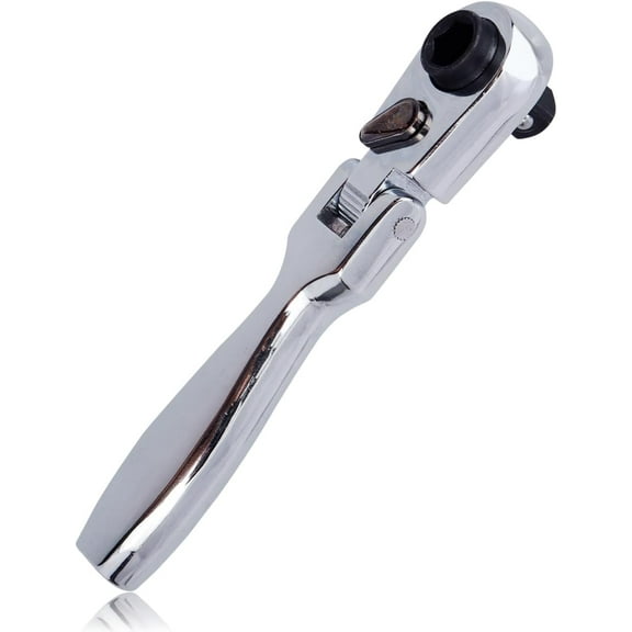 TGHTBA-1/4" Drive Ratchet Wrench, 2-In-1 Hex Bit Driver & Socket Wrench Flex Head Ratchet 72-Tooth Reversible Ratchet Wrench Mini Ratcheting Spanner Hand Repair Tool