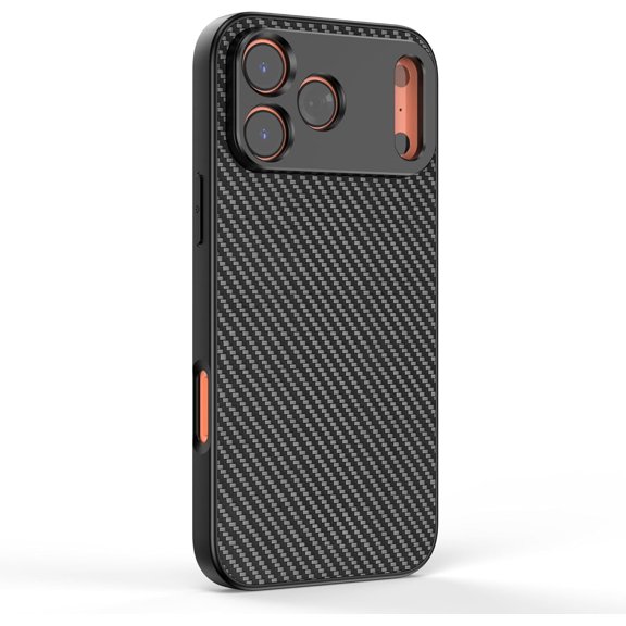 TGHTBA-17MM Thread Lens Phone Protective Case, Compatible for iPhone 17 Pro Max, Compatible with All 17mm Thread Phone External Lenses, Macro, Telephoto, Fisheye, Wide-Angle Lens (Black)