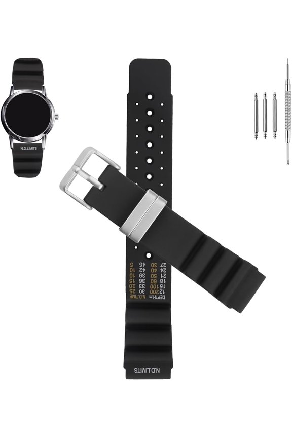 -20mm Resin Strap Replacement Compatible with Citizen Hyper Aqualand Duplex Promaster Men's Dive Watch Strap 22mm Watch Band 24mm Waterproof Wristband Watch Strap