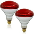 thumbnail image 1 of TGHTBA-250 Watts Heat Lamp Bulbs, R40 Brooder Heat Lamp for Chickens, Infrared Reflector Heat Bulb for Brooder Coop Heater, Incandescent Heating Light Bulb for Food, Pet, Bathroom, Light Therapy, 2 P, 1 of 4