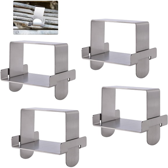 TGHTBA-4 Pcs Stainless Steel 3 Wide Leaf Spring Clamp Kit, Leaf Spring Bend Repair Clip, Lock Leaf Spring Together for Vehicles Stabilizing Control.