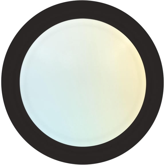 TGHTBA-6 Inch LED Disk Lights, Dimmable Flush Mount Ceiling Light, 5CCT Selectable 2700K 3000K 3500K 4000K 5000K, 12.5W, 1000LM (Black, 1 Count (Pack of 1))