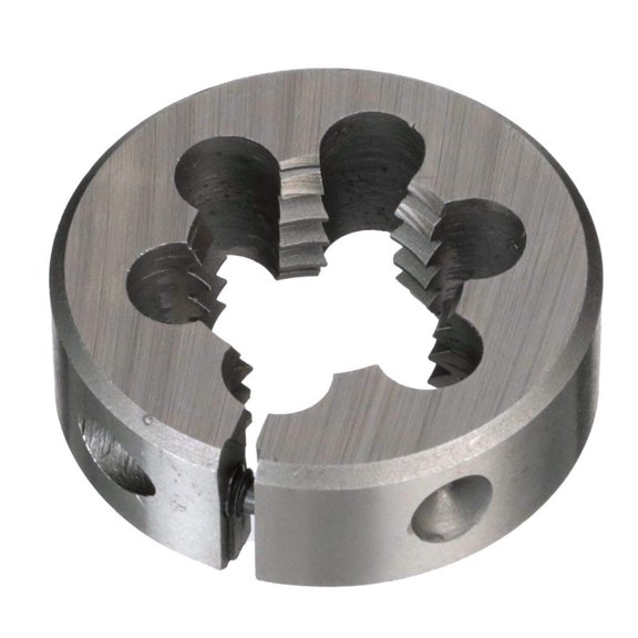 TGHTBA-7/16"-18 X 1" OD High Speed Steel Round Adjustable Die, DWT Series