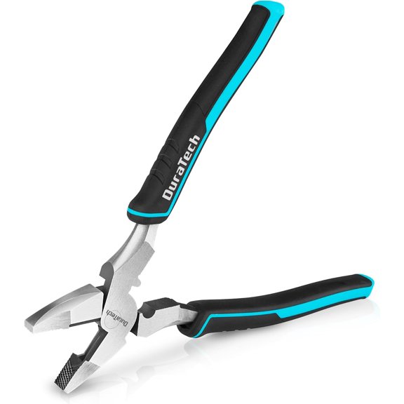 TGHTBA-9.5 INCH High Leverage Linemans Pliers, Heavy Duty Side Cutters, Linesman Pliers for Wire Cutting, Crimping