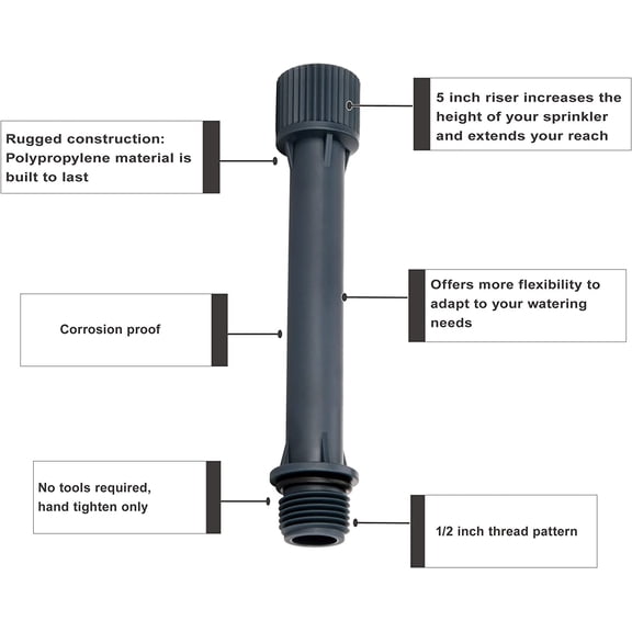 Sprinkler Risers for Garden Irrigation Patio & Garden Supplies