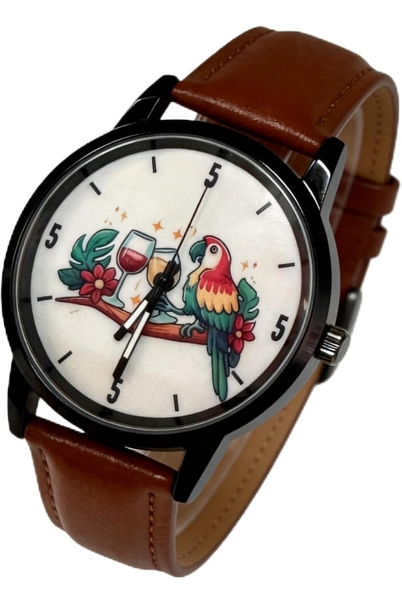 -Cool Watch for Dad or Husband Retro Quartz Wrist Watch - Ideal Retirement Fathers Day & Birthday Gift | Casual Vacation Style|Its 5 OClock Somewhere Watch